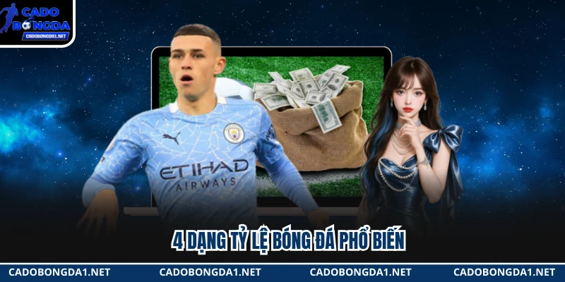 4 dạng tỷ lệ bóng đá phổ biến