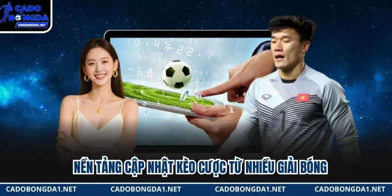 Nền tảng cập nhật kèo cược từ nhiều giải bóng